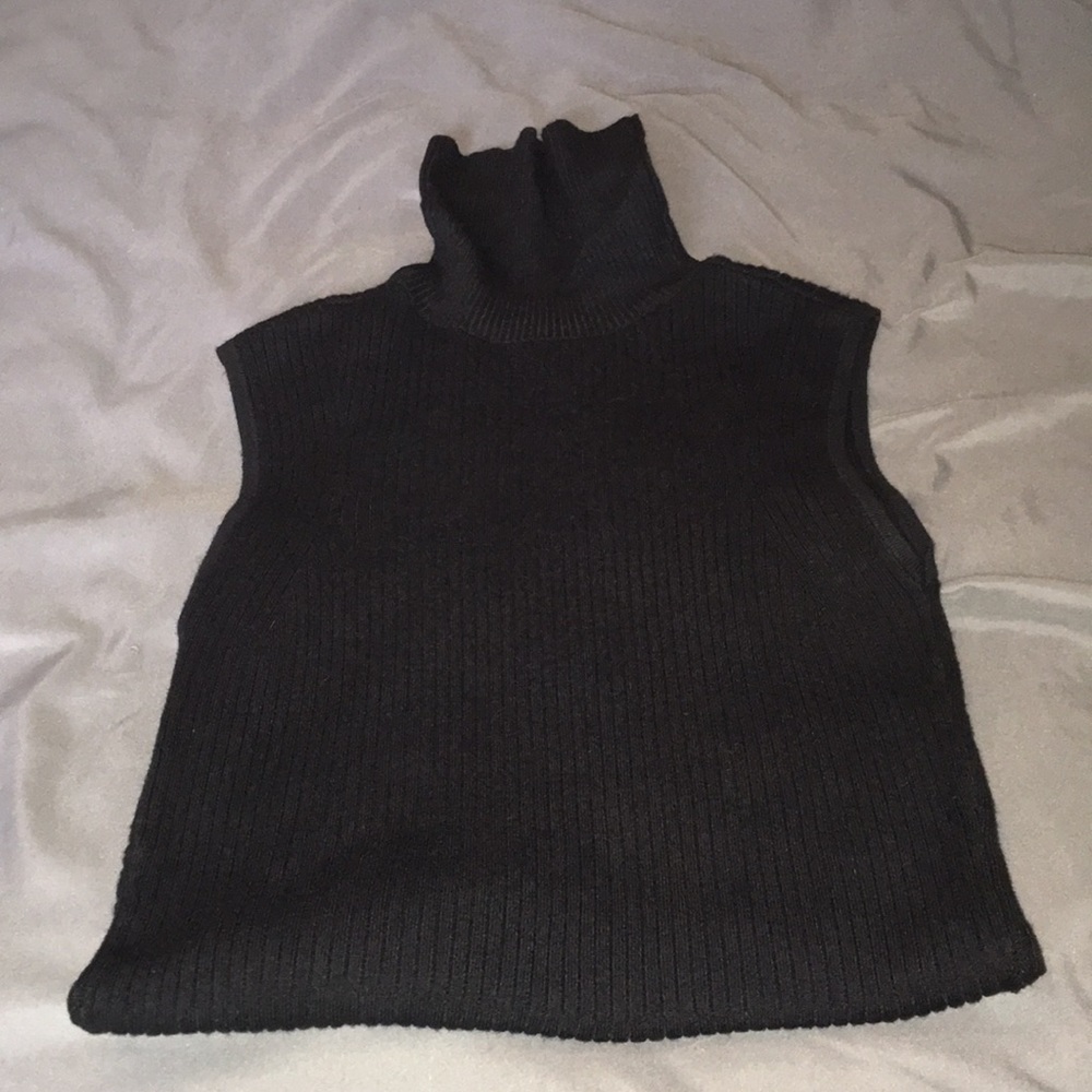Black Versona Turtleneck Top